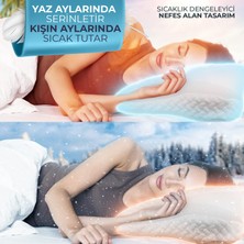 Terapise Boyun Destekli Ortopedik Visco Yastık 60*37*13/11 cm
