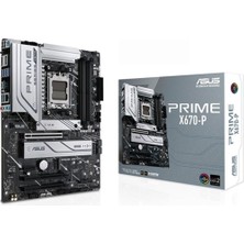 Asus Prıme X670-P Amd X670 Am5 Ddr5 6400 Dp Hdmı 3X M2 Usb3.2 Aura Rgb 2.5Gbit Lan Atx (Prıme X670-P) Anakart