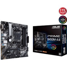 Asus Prıme B450M-A Iı Amd B450 Am4 DDR4 4400 Hdmı Dvı Vga M2 Usb3.2 Aura Rgb Matx (Prıme B450M-A Iı) Anakart