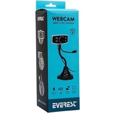 Everest SC-825 300K 480P USB Mikrofonlu Ledli Webcam Camera