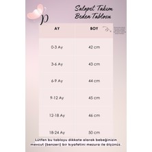 Parla Kids Kız Bebek Mor Pamuklu Salopet Bandana Takım