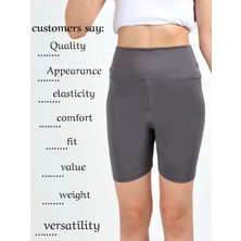 Kız Çocuk Yüksek Bel Kruvaze Kemer, Koşu, Yürüyüş,  Casual, Spor, Atletik, Egzersiz, Fittness Kısa Tayt