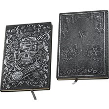 Hitit Hediyelik Kurukafa Kabartmalı Deri Defter