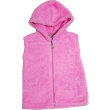 Welsoft Yelek Polar Pelüş Kapüşonlu Unisex Kız Erkek Yelek