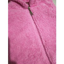 Welsoft Yelek Polar Pelüş Kapüşonlu Unisex Kız Erkek Yelek