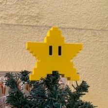 Yıldız Şeklinde "pixel Star" Yılbaşı Ağacı Süsü