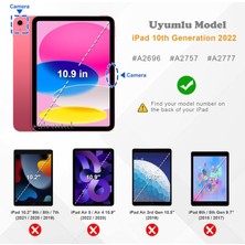 M.tk moveteck Apple iPad 10. Nesil 10.9inç Kılıf Flip Cover Kalem Bölmeli Akıllı Uyku Modlu Standlı Kapaklı Arkası Renkli Pc Case / 2022 / A2696 / A2757 / A2777