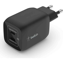 Belkin 65W Çift USB Type-C Gan Duvar Şarj Cihazı