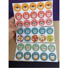 Pink Swan Craft Öğretmen - Öğrenci Ödül (11 Model 35 Adet) Etiket Seti, Okuma, Başarı, Tebrikler Etiketleri