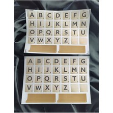 Pink Swan Craft Scrabble Harfleri Büyük Etiket Seti Bullet Journal Planlayıcı Stickers