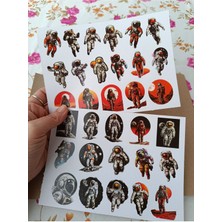 Pink Swan Craft Astranotlar Etiket Seti Laptop Ipad Defter Kitap Planlayıcı Sticker