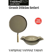 Thermoad 2'li Vizon Set (Gözleme Tavası 36 Cm-3'lü 18-20-22 cm Güveç Sahan Set Kapaksız )