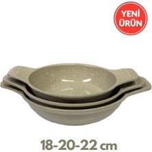 Thermoad 2'li Vizon Set (Gözleme Tavası 36 Cm-3'lü 18-20-22 cm Güveç Sahan Set Kapaksız )