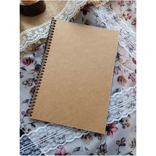 Pink Swan Craft A5 Kalın Kraft Kapak 110 gr Beyaz Iç 30 Yaprak 60 Sayfa Defter Scrapbook Bullet Journal Için Uygun