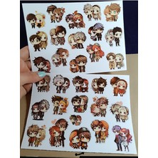 Pink Swan Craft Sevimli Chibi Anime Sevgililer Etiket Seti Laptop Ipad Defter Kitap Planlayıcı Sticker Seti