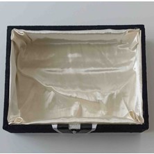 Fnt Ahşap Kadife Kaplı Damat Traş Kutusu Hediyelik Bohçalık Çeyizlik Organizer