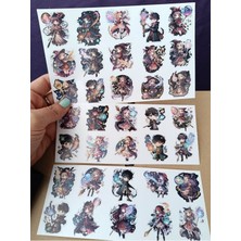 Pink Swan Craft Sevimli Anime Sihirbazlar Etiket Seti Laptop Ipad Defter Kitap Planlayıcı Sticker Seti