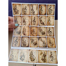 Pink Swan Craft Scrapbook Çiçek Desenli Notalar Etiket Seti Laptop Ipad Defter Kitap Planlayıcı Sticker