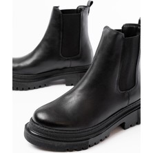 Arda 812-2137 Siyah Lastikli Günlük Kadın Bot