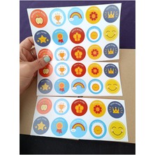 Pink Swan Craft Öğretmen - Öğrenci Ingilizce Ödül 10 Model 35 Adet Etiketleri Okuma Başarı Tebrikler Sticker