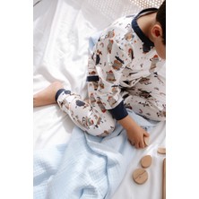 1.0 TOG Çocuk Pijama Takımı - Sevimli Canavarlar Desenli