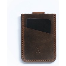 V2 Mekanizmalı Kartlık - Gerçek Deri & El Yapımı - Minimalist Tasarım
