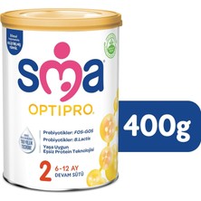 SMA Optipro 400 gr No:2 Devam Sütü (6-12 Ay) (3 Lü Set)