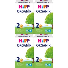 Hipp Organik Devam Sütü 600 gr No:2 (6. Aydan Itibaren) (4 Lü Set)