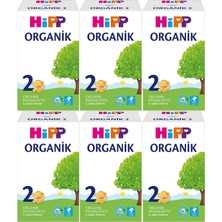 Hipp Organik Devam Sütü 600 gr No:2 (6. Aydan Itibaren) (6 Lı Set)