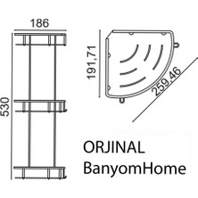 Çelik Banyo Paslanmaz Çelik Mat Siyah Şampuanlık Köşe Banyo Rafı