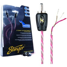 Stinger SI4217 2-Kanal,yönlü Bükümlü Ofc Krom Uç Konnektör, Rca