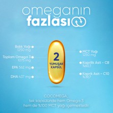 Infless Cocomega, Omega3 ve Mct Oil Içeren Yumuşak Kapsül