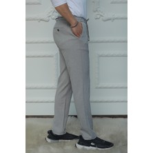 Mazsay Erkek Dokuma Gri Jogger PANTOLON3036/100