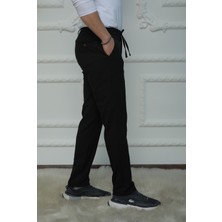 Mazsay Erkek Dokuma Siyah  Jogger Pantolon