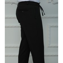 Mazsay Erkek Dokuma Siyah  Jogger Pantolon