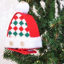 Kidspartim Yılbaşı Ağaç Süsü Süslü Süpriz Kutusu Şapka Modeli 16x12 Cm