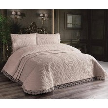 Genç Ev Home Güpürlü Yatak Örtüsü Seti Yatak Örtüsü 260 x 240 cm