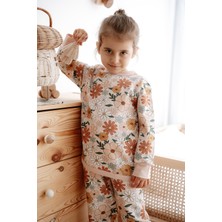 1.0 Tog Çocuk Pijama Takımı - Çiçek Desenli