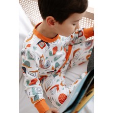 1.0 Tog Çocuk Pijama Takımı - Salyangoz Desenli