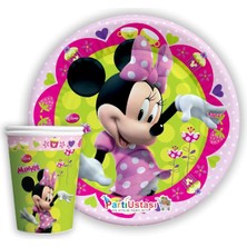 Düvenci Ticaret Karakterli Tabak Bardak Set 8 Li