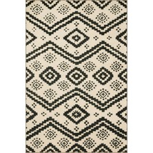 Rugs Modern Krem Baklava Çapraz Geometrik Desenli Dokuma Taban Halı MIRAVIP341