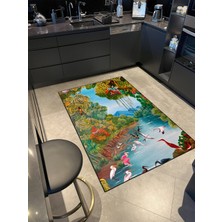 Rugs Modern Doğa ve Hayvan Desenli Dekoratif Halı MIRAVIP433