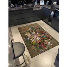 Rugs Modern Karışık Renkli Çiçekli Desenli Dekoratif Halı MIRAVIP356