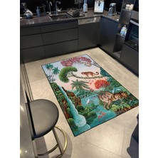 Rugs Modern Orman Doğa Desenli Dekoratif Halı MIRAVIP436