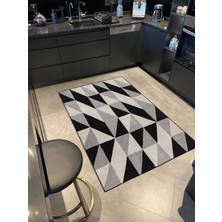 Rugs Modern Üçgenli Çizgili Desenli Pastel Boyalı Dokuma Taban Halı MIRAVIP492