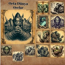 Pink Swan Craft Orclar Orta Dünya 12 Adet Scrapbook Bullet Journal Mat Planlayıcı Sticker Etiket Seti