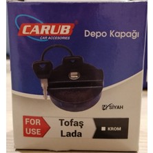 Carub Universal Tofaş- Lada Uyumlu Depo Kapağı Siyah