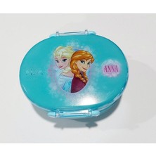 Plastik Beslenme Kutusu Lisanslı 1.4 Litre 2 Katlı Çatal Kaşıklı Frozen