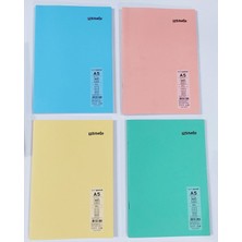 Mynote 4 Adet A5 Küçük Boy 60 Sayfa Kareli Plastik Kapak Defter