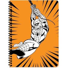 Keskin Color 16X22 cm Çizgisiz Marvel Karton Kapak Telli Defter 80 Yaprak 60 gr Beyaz Sayfa